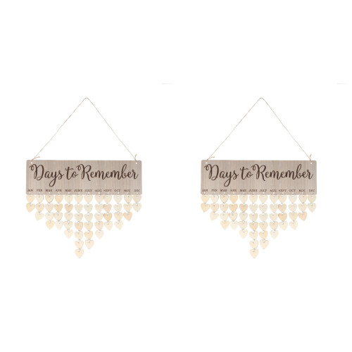 2Pcs Quadro De Lembranças Para Calendário DIY 1