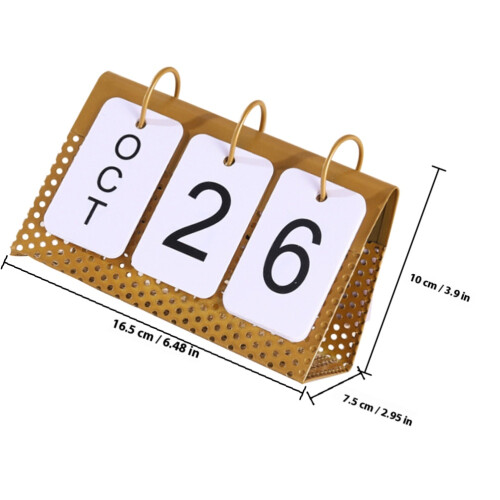 Calendário De Metal 2023 Para Escritório E Decoração 1