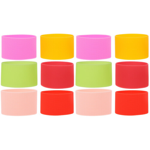 12 Unidades Capa Para Mamadeira De Silicone Térmica 2