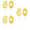 6 Unidades Velas Aniversário Número 6+0 Para 7