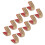 10pcs Brass Nocking Buckle Clip for Archery Bow String, 3mm, 16g 7