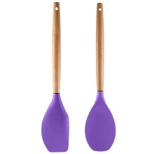 Professional Cooking Utensils, Premium Stainless Steel And Solid Wood, Silicone Cookware Set With Non-stick Cookware Friendly Heads, Dishwasher Safe,