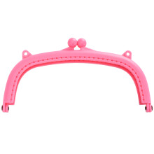5 Stück Bunte Kunststoff-Geldbörse Rahmen Kussverschluss Schloss 16cm DIY Taschenzubehör