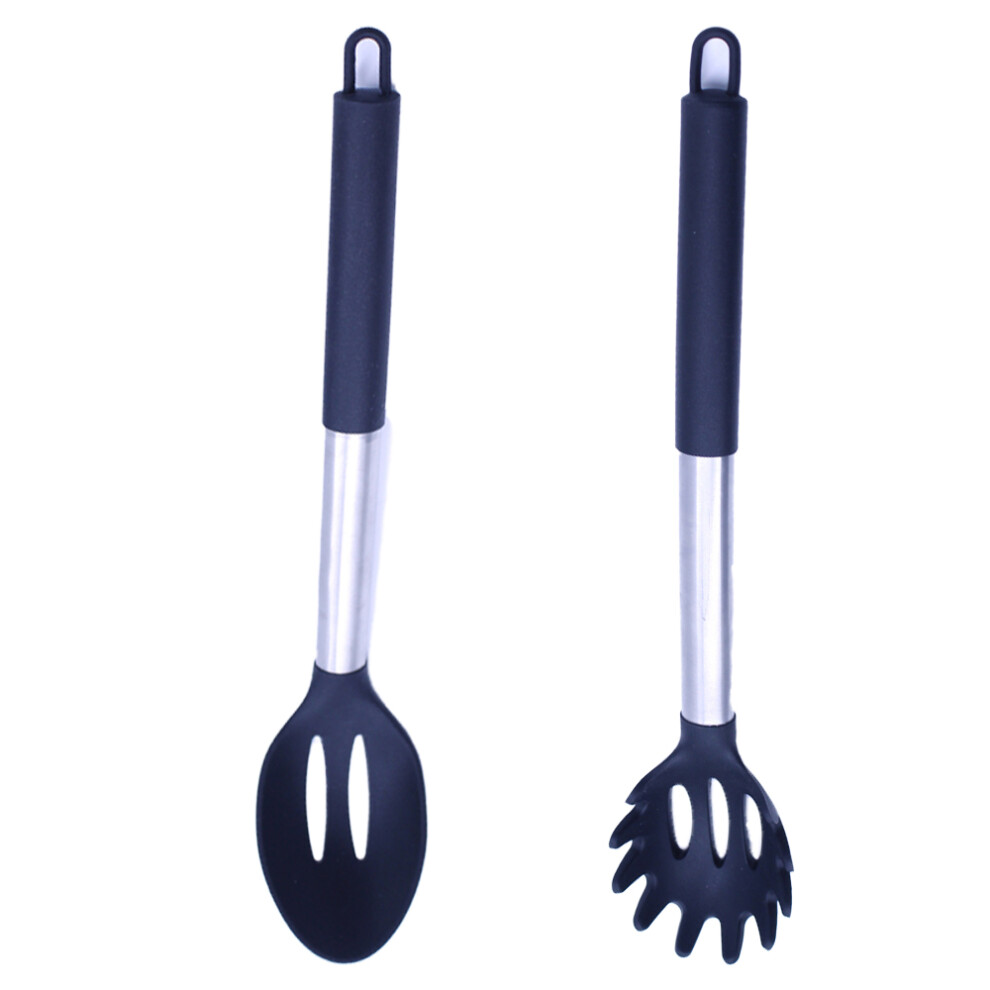 Silicone Cooking Utensils Ergonomic Design, Suitable for Non-Stick Pans, Non-Stick Surface, High Temperature Resistant Stainless Steel Handles, Multif-image-OPC-PMVKFY2-NEW