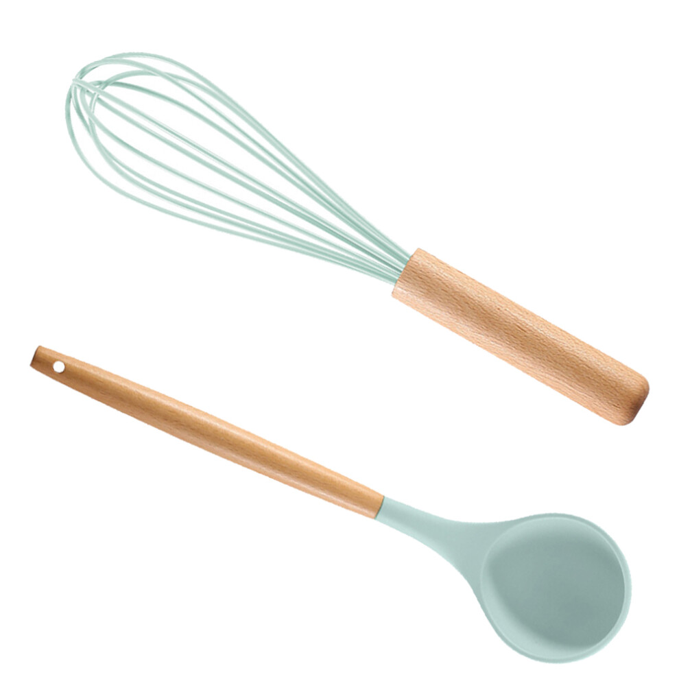 Non-Stick Kitchen Utensil Set, Heat-Resistant Cooking Utensils with Wooden Handles, Food Grade Silicone, Scratch-Resistant Tools for Nonstick Cookware-image-OPC-PMVKFVW-NEW