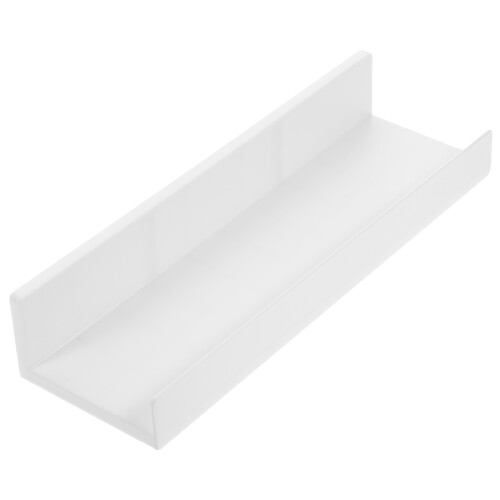 5Pcs ABS Wall Shelves with Ledge White Floating Picture Display Rack 2