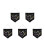 5 Pin Display Pennant Emaille Badge Zwart M 2