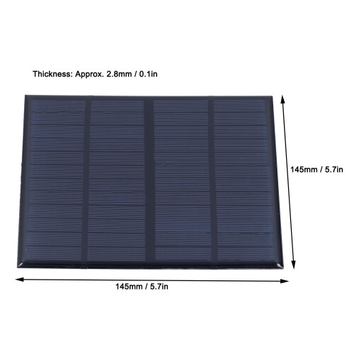145x145mm Solar Battery Module 3W DC12V for DIY Electronic Projects 2