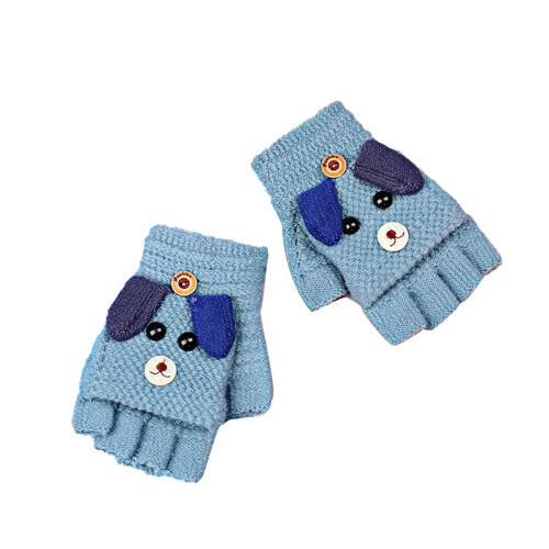2 Paar Kinder Wintersokken Halfvinger Vingerhandschoenen