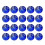 100 Klarer Kristallknopf Einfacher Pulloververschluss Blau 8