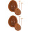 2 Sets Silikon Schokoladenform Form Hitzebeständige Kekseform 7