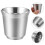 2Stk Trinkbecher Wiederverwendbar Camping Bbq Silber 11