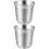 2Stk Trinkbecher Wiederverwendbar Camping Bbq Silber 6
