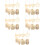 5 Sets Holzspäne Knochenklaue Herzform Mit Seil 7