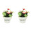 2Stk Simulation Bonsai Topfpflanze Kunstblume Desktop Ornament 4