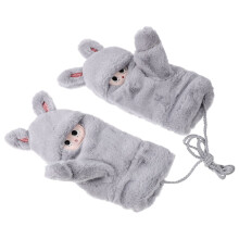 5 Paar Damen Winter Flauschige Plüschhandschuhe Winddicht