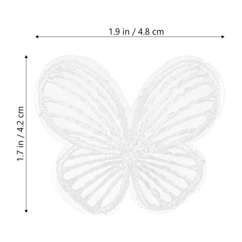 20St. Gestickte Schmetterlinge Patches Für DIY 1