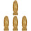 4Stk Göttin Kinderstatue Harz Desktop 4