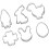 12 Metall Ausstechformen Hase Ente 2