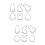 12 Metall Ausstechformen Hase Ente 9
