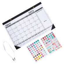 3Stk 2023 Kalender Schlichtes Design Schwarzer Haushalts Tischkalender