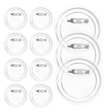 25Stk Acryl Button Pin Leere Abzeichen Für Schulprojekte