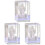 3Stk Kristall Jesus Transparent Eingraviert 3