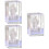 3Stk Kristall Jesus Transparent Eingraviert 8