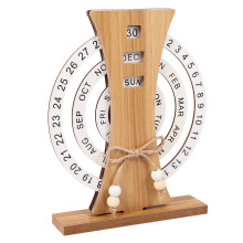 5Stk Holz Tischkalender Eleganter Scheibenkalender Heimbedarf