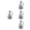 4Stk Wasserflasche Thermoflasche 1,5 L Einfachwandig Silber 3