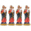 4Stk Desktop-Statue Religiöse Resin Jungfrau 6