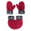 9 Teile Paar Winter Warm Rot 1