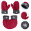 9 Teile Paar Winter Warm Rot 11