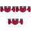 9 Teile Paar Winter Warm Rot 4