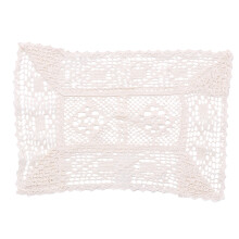 2Stk -Tischdecke Baumwolle Beige Für Zuhause