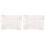 2Stk -Tischdecke Baumwolle Beige Für Zuhause 3