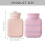 2 Sets Heizflasche Mit Strickbezug Silikonbeutel 300ml Für Die Hände 11