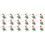 18Stk Napkin Circles Hase Form Silber Tischdeko 4