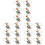 18Stk Napkin Circles Hase Form Silber Tischdeko 2