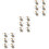 18Stk Napkin Circles Hase Form Silber Tischdeko 5