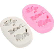 8 Stk. Kaninchen Silikonformen Für Fondant Und Backen
