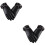2Paare Damenhandschuhe PU Winddicht Touchscreen 6