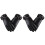 2Paare Damenhandschuhe PU Winddicht Touchscreen 2