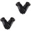2Paare Damenhandschuhe PU Winddicht Touchscreen 3
