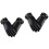 2Paare Damenhandschuhe PU Winddicht Touchscreen 4
