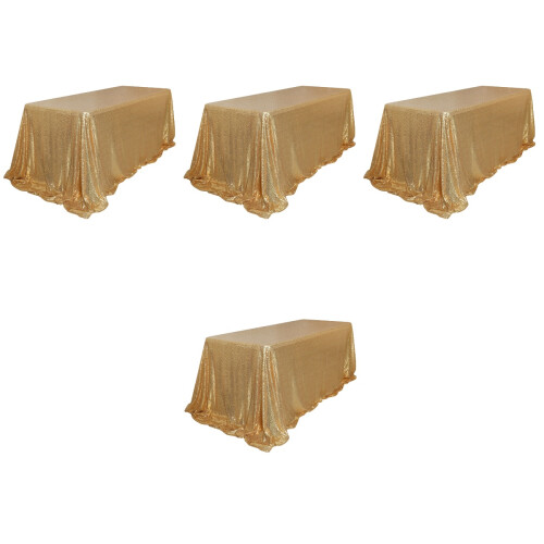 4Stk. Multifunktionale Tischdecke Mit Dekorativen Paillettenmuster 2