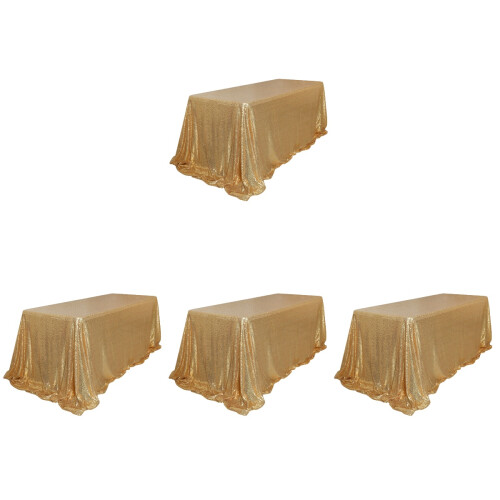 4Stk. Multifunktionale Tischdecke Mit Dekorativen Paillettenmuster 1