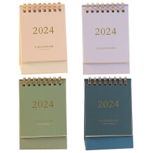 4Stk Mini Tischkalender Hinstellen, Umblättern
