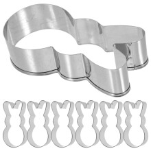 24 Cookie Ausstecher Hasen Ausstechformen Metall