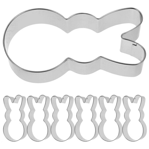 24 Cookie Ausstecher Hasen Ausstechformen Metall 2